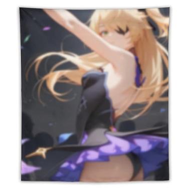 Imagem de LIEGBMEU Tapeçaria sexy de biquíni de anime para meninas 127 x 152 cm, decoração de tapeçaria caprichosa, AD13