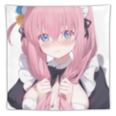 Imagem de LIEGBMEU Tapeçaria de biquíni sexy anime menina 152.4 cm x 152.4 cm interior exterior parede colcha arte decoração de tapeçaria caprichosa, AF316