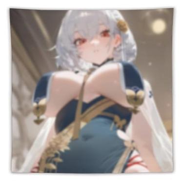 Imagem de LIEGBMEU Tapeçaria de biquíni sexy anime menina 152.4 cm x 152.4 cm interior exterior parede colcha arte decoração de tapeçaria caprichosa, AF300