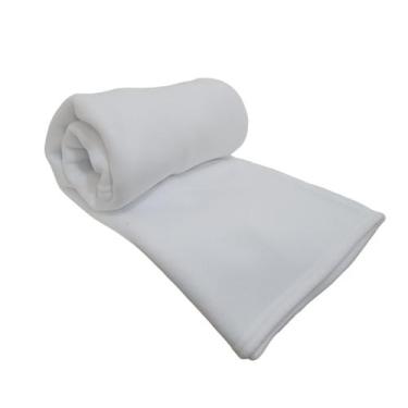 Imagem de Mantinha Para Bebê Microfibra Quentinha Antialérgico Cobertor - Branco