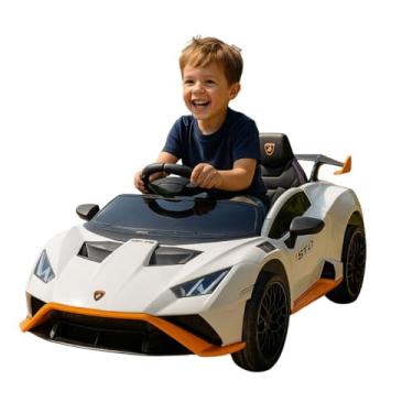 Imagem de Mini Carro Elétrico Infantil STO, Branco | Cinza, Controle Remoto, 3-6 Anos, Suporta 30kg (branco)