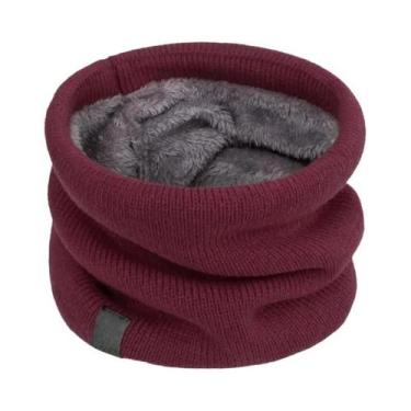 Imagem de Cachecol Unissex De Inverno Com Lã Espessa, Aquecedor De Pescoço, Malh