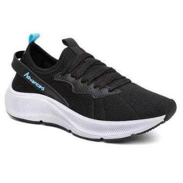 Imagem de Tênis Feminino Advanced Prt/Azul Caminhada Academia-Feminino