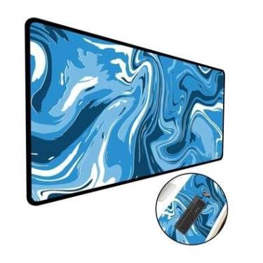 Imagem de Mouse Pad Gamer Speed Abstract Premium, Extra Grande, 120x60CM, Azul
