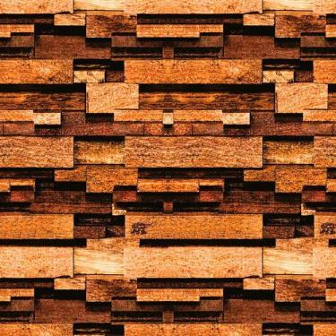 Imagem de Papel de Parede Adesivo Madeira Mosaico - 013 - Multimpressão