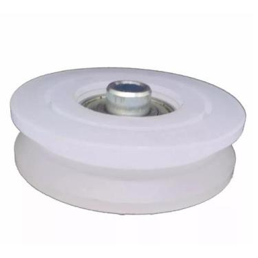 Imagem de Roldana Portão De Correr 1 1/2 Polegadas Nylon Canal V 6 Un - Metalpar