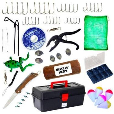 Imagem de Maleta + Estojo Acessório Pescaria Anzol Linha Isca Massa - Sekyped