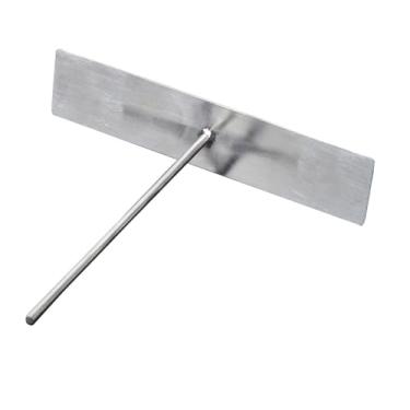 Imagem de Fenteer Máquina de crepe de aço inoxidável em forma de T, utensílios de cozinha antiaderentes, ferramentas compactas, espalhador de massa multifuncional, Grande