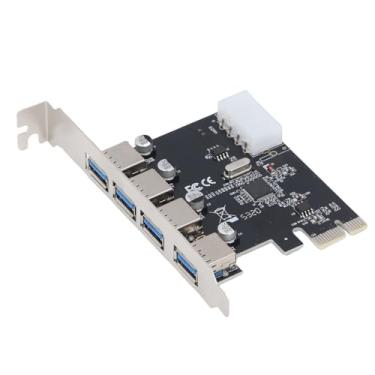 Imagem de GOWENIC 4 Portas SuperSpeed ​​5Gbps USB 3.0 PCI Express Expansion Card, Interface PCIE X1 Com Tecnologia Auto -alimentada para PCs de Mesa