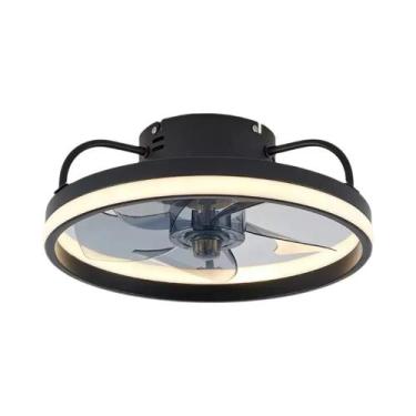 Imagem de Ventilador De Teto Inteligente De 55W Com Luzes Controle Remoto Decora