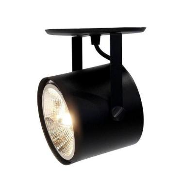 Imagem de Spot De Sobrepor Direcionável Cannon Ar111 Redondo Taschibra Preto