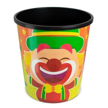Imagem de Lixeira Infantil Patati Patata Cesto De Lixo 10 Litros Quarto Banheiro