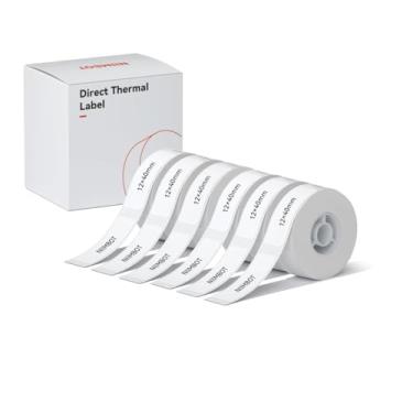 Imagem de Fita adesiva para impressora NIIMBOT D11/D110/D101, 3 rolos (480 peças no total) Etiquetas adesivas térmicas D11 à prova d'água papel anti-óleo branco 12 x 40 mm (0,47 x 1,57 polegadas)