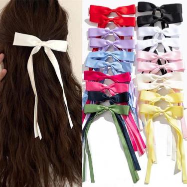 Imagem de Clipes de laço de cabelo Mythos Ribbon Bowknot Long Tails x20 mulheres
