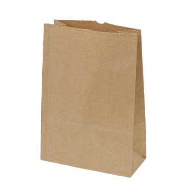 Imagem de Sacola de papel Saco Kraft Papel Delivery Embalagem Para Comida Entrega com 50 Unidades Tamanho G