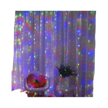 Imagem de Luzes De Cortina LED Com Controle Remoto 3M 4M 6M Para Natal, Feriados