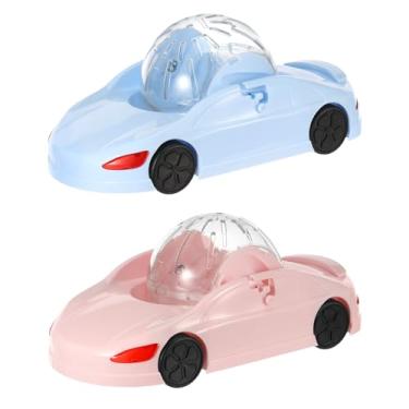 Imagem de Hamster Bola de Corrida Carro Alta Resistência 360° Visível Hamster Carro Roda Brinquedo com Porta Dupla para Animais de Estimação Pequenos ZJMCAJY