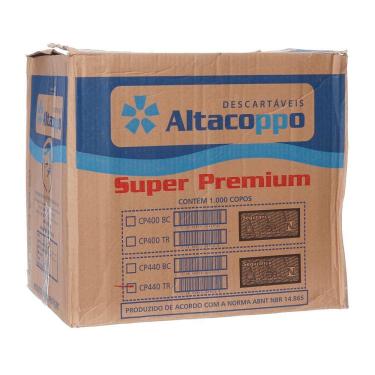 Imagem de Copo de Plástico Descartável Transparente de 400ml PPT-440 Caixa com 1000 Unidades Altacoppo