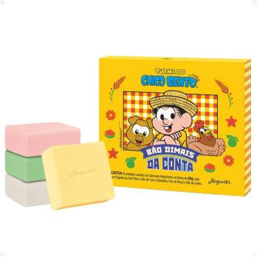Imagem de Kit Jequiti Turma do Chico Bento: Estojo com 4 Sabonetes