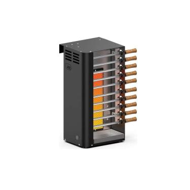 Imagem de Churrasqueira a Gás Glp Preta c/ 10 Mini Espetos em Aço inox