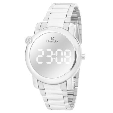 Imagem de Relógio CHAMPION feminino digital coração prata CH48064Q