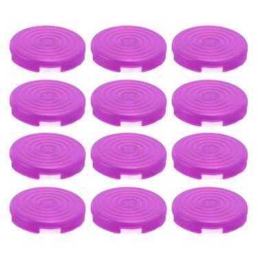 Imagem de aqxreight 12pcs Button Cover Substituição para Kailh Cherry TTC Akko Switches Glorious Fighting Keyboard Protector (Roxo)