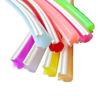 Imagem de Canal De Neon De Silicone Dobrável, Tira De LED Flexível Separada De 8mm Para Fabricação De Placas, 10 Cores Opcionais, Para Decoração Interna/externa(Blue,1meter)