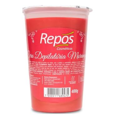 Imagem de Cera Depilatória Elástica para Depilação Repos 400g (400g, Morango)