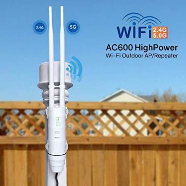 Imagem de WAVLINK AC600 Ponto de acesso Wi-Fi à prova de intempéries ao ar livre POE, Dual Band 2...