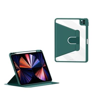 Imagem de Capa Giratória Transparente Para iPad 9ª/8ª/7ªgeração 10,2 polegadas Com Slot Para Caneta