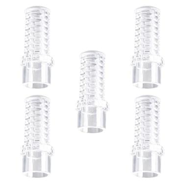 Imagem de MotiveTech 5x Conector de drenagem de aquário Adaptador de drenagem de transbordamento de tanque de peixes Acessórios de liberação rápida para vaso de flores, Diâmetro Externo 25