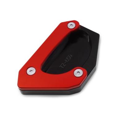 Imagem de Almofada de suporte de motocicleta ampliador de extensão lateral de substituição para Suzuki V-Strom 650 Vstrom 650XT DL650 2012-2019 Extensor de pedal de placa de suporte de pé (vermelho)