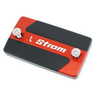 Imagem de Tampa do reservatório do cilindro de fluido de freio de motocicleta compatível com S&uzuki VStrom 250 650 1000 DL250 DL650 DL1000 V-Strom 1000/XT 2020 2021 (vermelho, 1 peça)