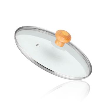 Imagem de Tampa Redonda de Vidro Temperado de 35 Cm Para Chapa Disco de Arado Mk