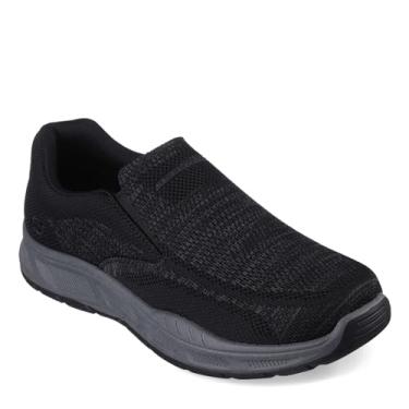 Imagem de Skechers Tênis masculino Skechers Relaxed Fit: Cohagen Knit Walk, Malha preta, 39