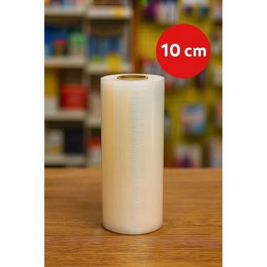 Imagem de Rolo Filme Stretch Manual Transparente 100m Plastico Embalagens Produtos