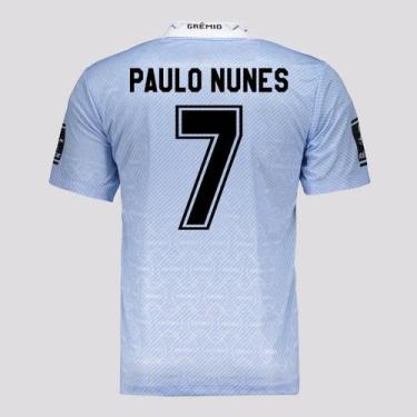 Imagem de Camisa Grêmio Retrô Liberta 1995 Azul Celeste 7 Paulo Nunes - Betel, M
