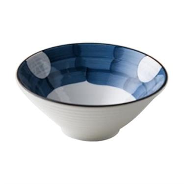 Imagem de WYUYIWH Tigela de macarrão tigela de salada arroz frutas tigela de sopa tigela de ramen microondas cerâmica talheres (cor: 20 cm D)