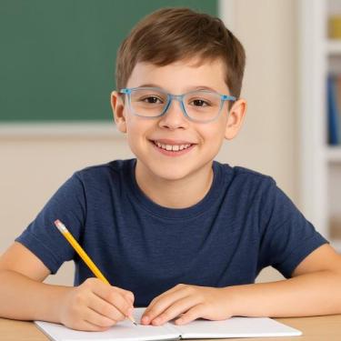 Imagem de Armação óculos grau infantil-criança flexível - plateía - ALÍKI, Azul