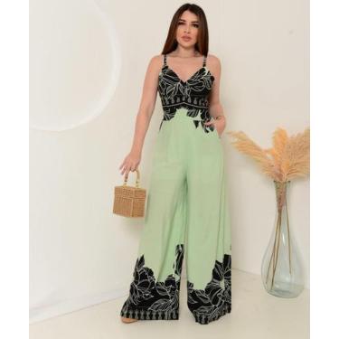 Imagem de Macacão longo de alcinha  - Yasmin, Verde, M