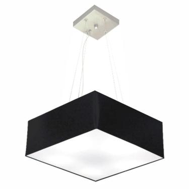 Imagem de Pendente Quadrado Preto MJ-4194 Para Mesa de Jantar e Estar