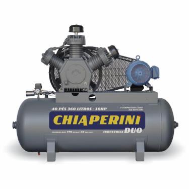 Imagem de Compressor de Ar A.Pressão Duo Tri 10HP 360L Chiaperini