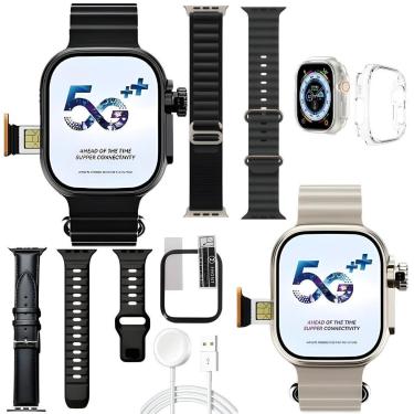 Imagem de Relógio Inteligente Smart Watch Ultra 3 AI 5G Chip Responde Mensagem ChatGpt Android iOS-Unissex