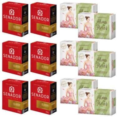 Imagem de Kit 12 Sabonete Senador e Alma de Flores 130g