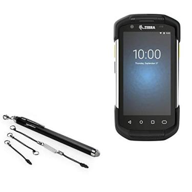 Imagem de Caneta stylus Zebra TC72, BoxWave [Caneta capacitiva EverTouch] ponta de fibra capacitiva para Zebra TC72 - Preto Jet