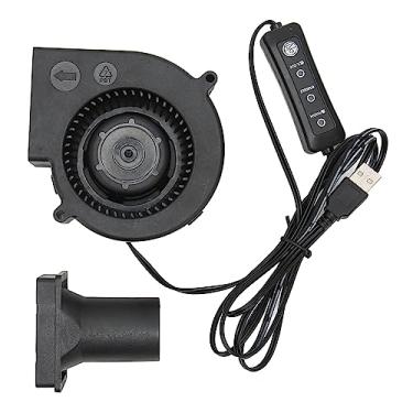 Imagem de Pilipane Ventilador USB, ventilador USB de resfriamento de 3 8 pol, ventilador USB de resfriamento pequeno, potente resfriamento de 3 velocidades para eletrônicos de PC, 3800 RPM, CC 5V sem escova