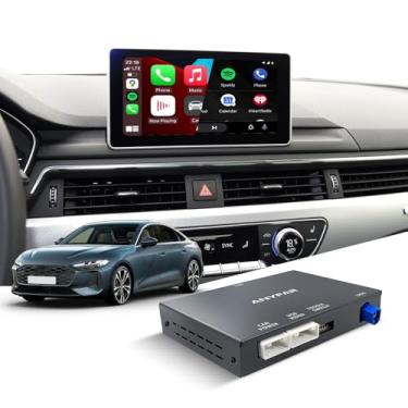 Imagem de ANYFAR Decodificador adequado para veículos Audi com sistema MMI 3G, suporta CarPlay sem fio Android Auto/Mirror Link/câmera de backup/Bluetooth/driver USB