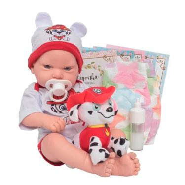 Imagem de Bebê Reborn Boneco Realista Carequinha Pode Molhar + Itens