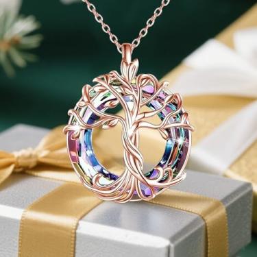 Imagem de Colar de irmãs para mulheres, joias de colares de amizade, presentes de aniversário, Natal, formatura para mãe, esposa, Standard, Metal, Sem Pedra Preciosa