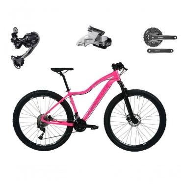 Imagem de Bicicleta Aro 29 Absolute Hera Feminina Shimano Deore E Altus 27v Hidráulicos Garfo Trava - Rosa Tam.15
